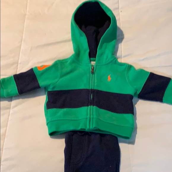 baby boy polo sweat suit